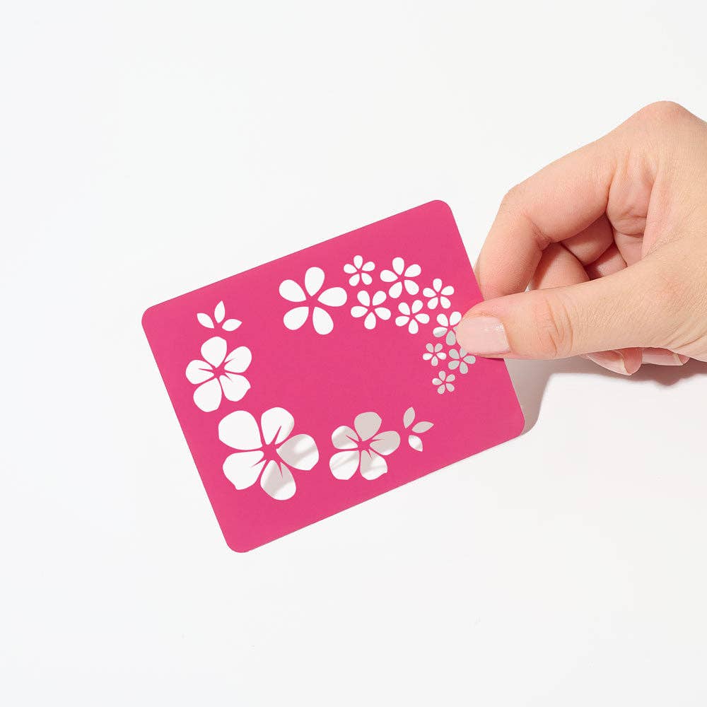 Si Si La Paillette - Stencil Flowers - Facepainting