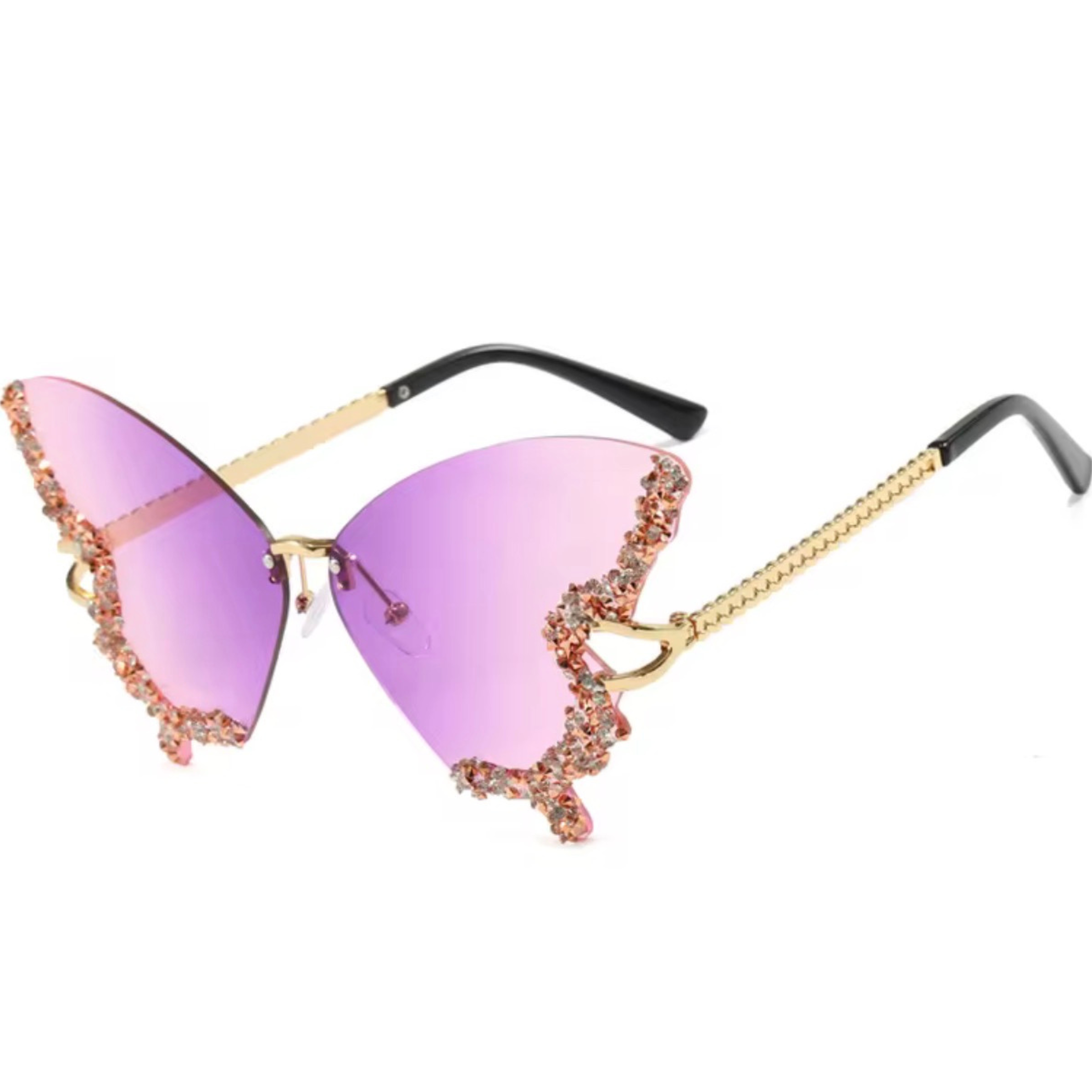 Butterfly Glitter Glasses