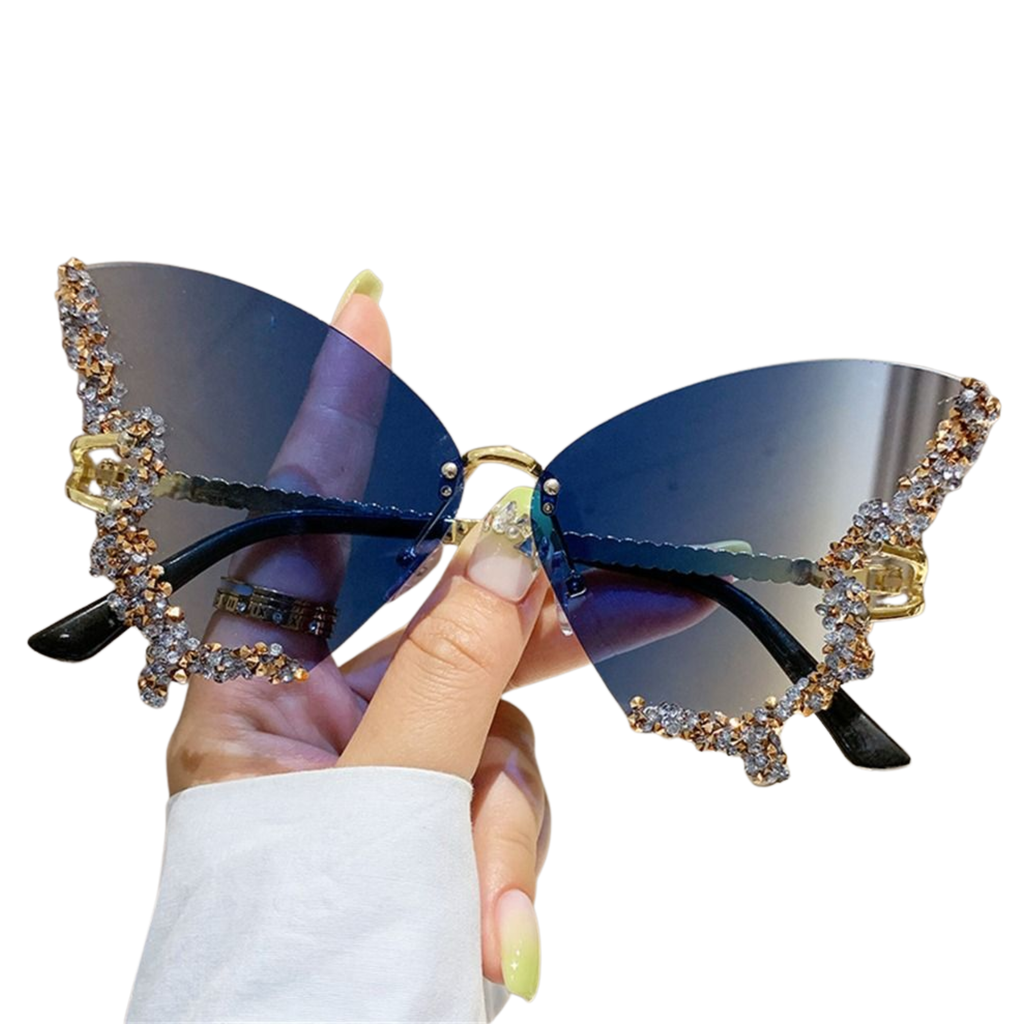 Butterfly Glitter Glasses