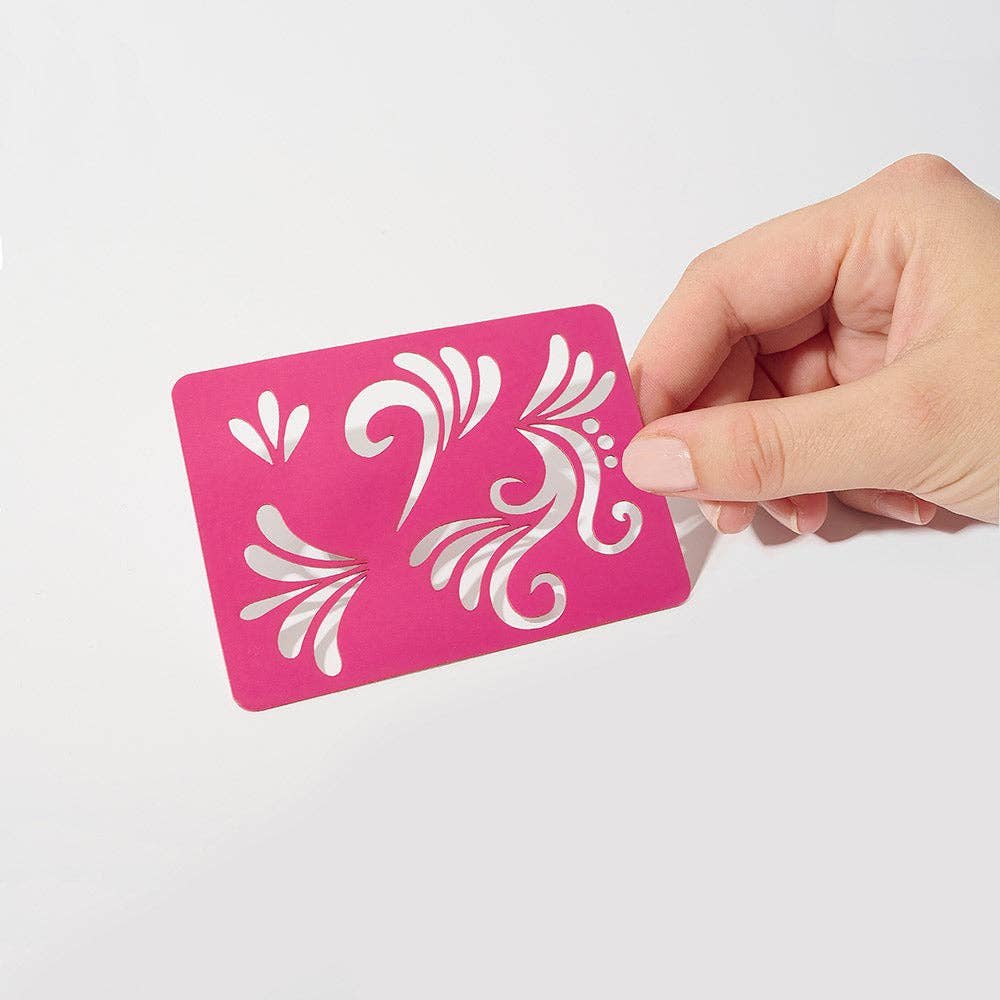 Si Si La Paillette - Arabesques Glitter Tattoo Stencil