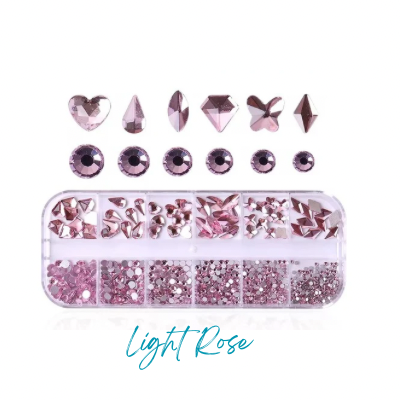 GlowStones – Bunte Gesichts-Gemstones in verschiedenen Grössen, Formen