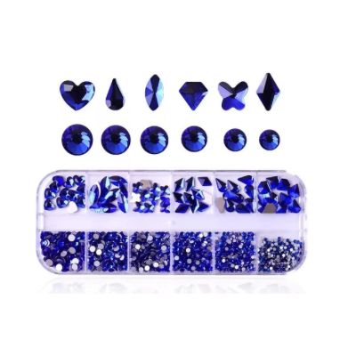 GlowStones – Bunte Gesichts-Gemstones in verschiedenen Grössen, Formen