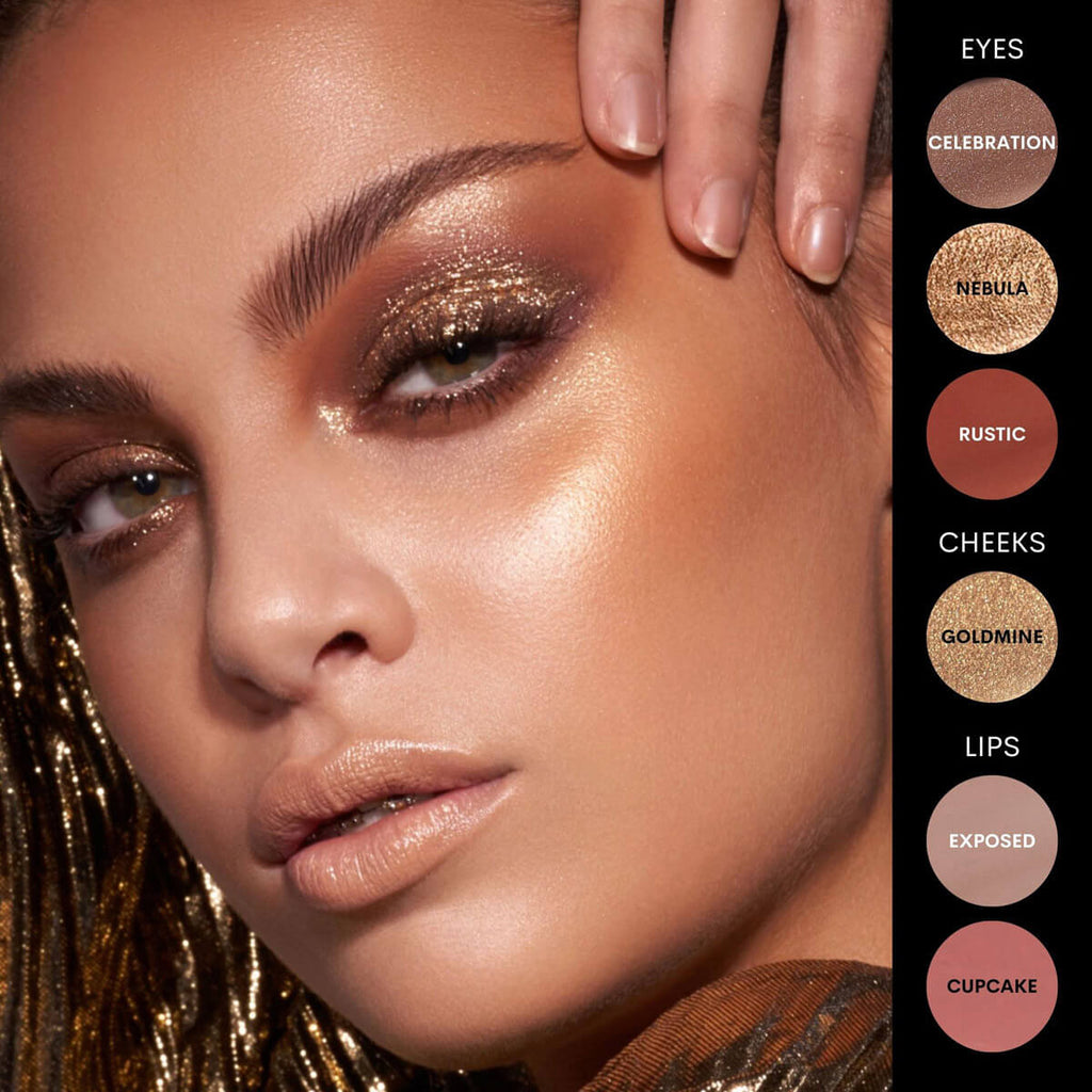 Danessa Myricks Colorfix Metallics (vegan), Lidschatten, Lippen, Blush-Farben, wasserfest