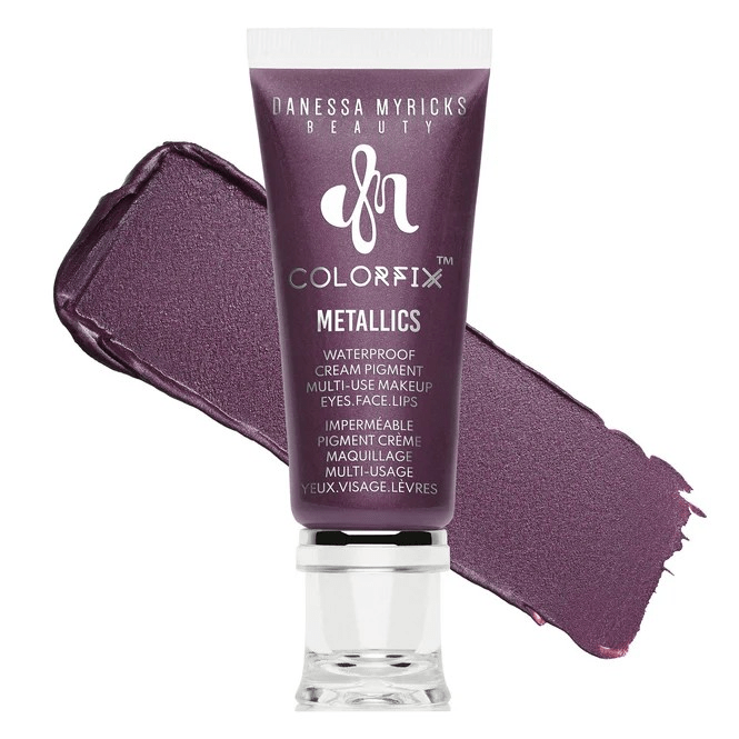 Danessa Myricks Colorfix Metallics (végane), fard à paupières, lèvres, couleurs de fard à joues, waterproof