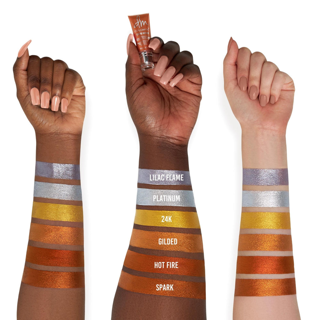 Danessa Myricks Colorfix Metals (végane), Fard à paupières, Lèvres, Eyeliner, Résistant à l'eau