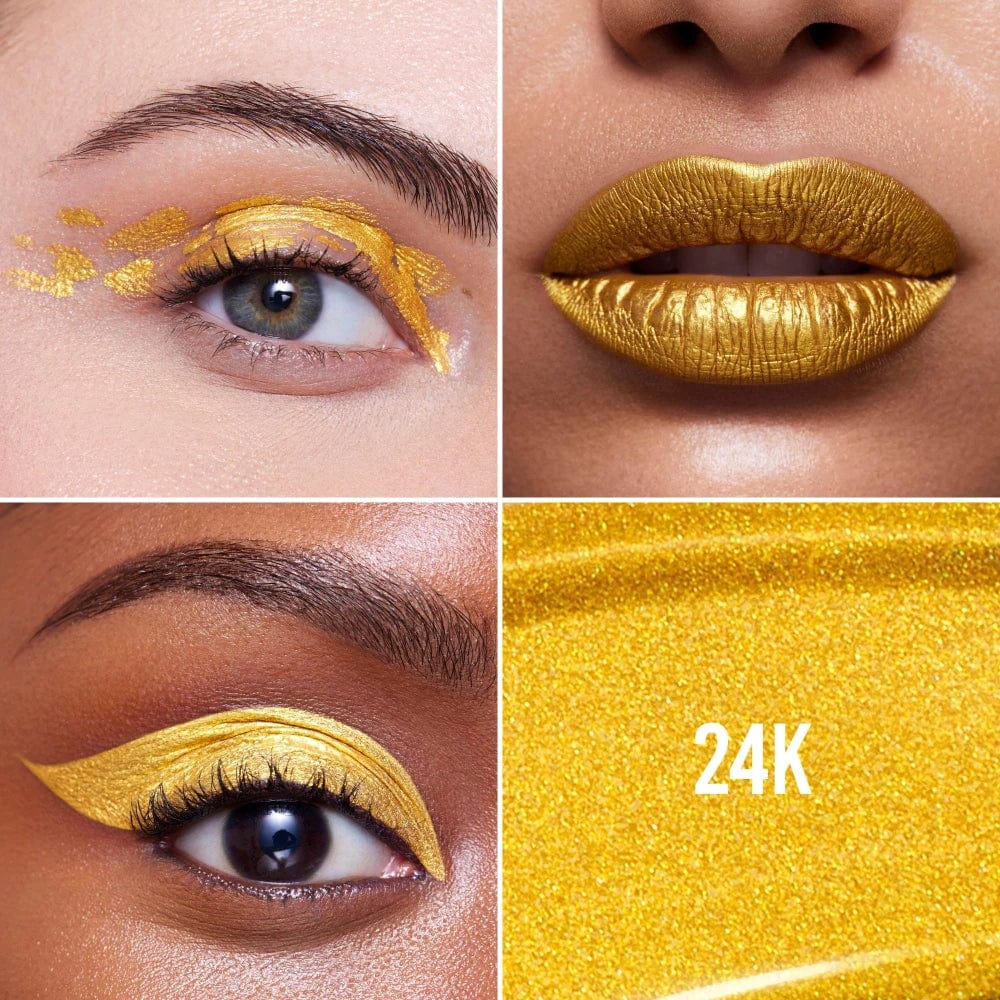 Danessa Myricks Colorfix Metals (végane), Fard à paupières, Lèvres, Eyeliner, Résistant à l'eau