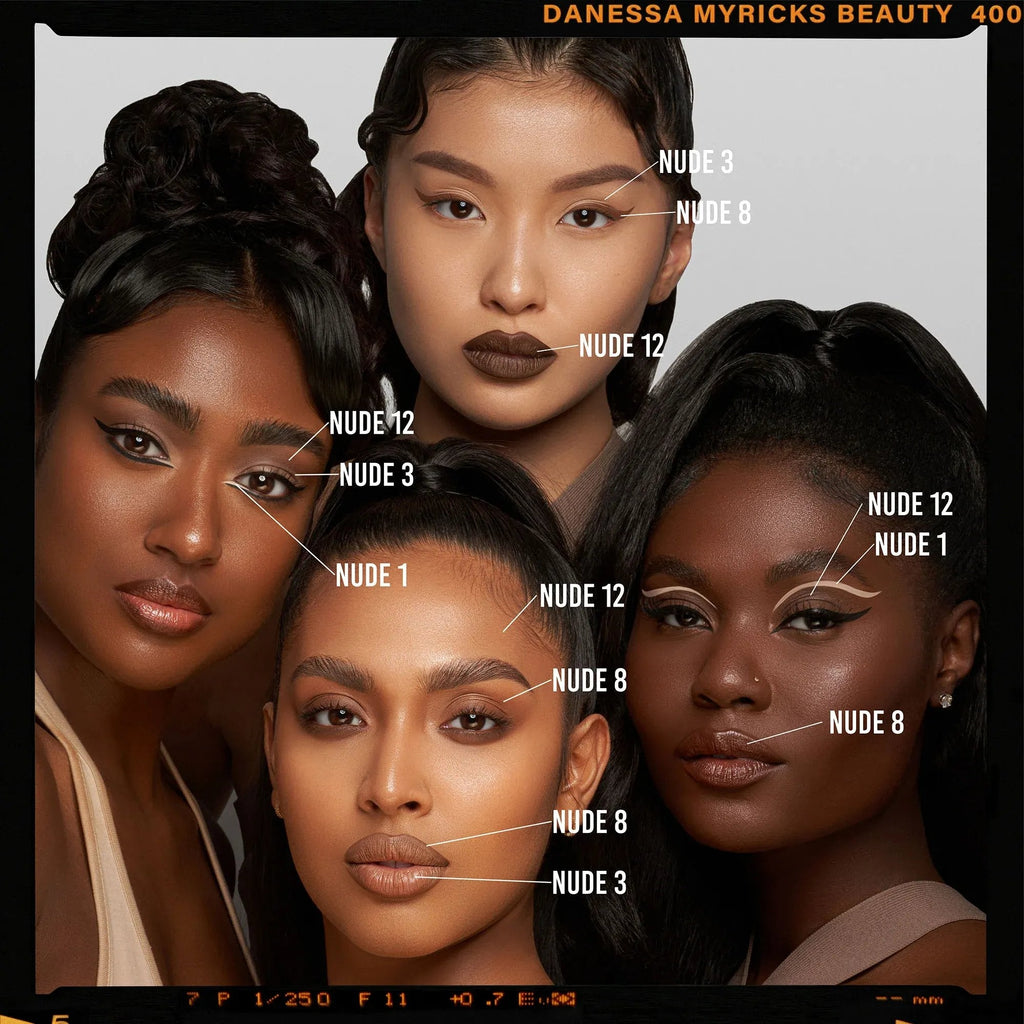 Danessa Myricks, Colorfix Nudes, fards à paupières, rouges à lèvres, contouring, waterproof