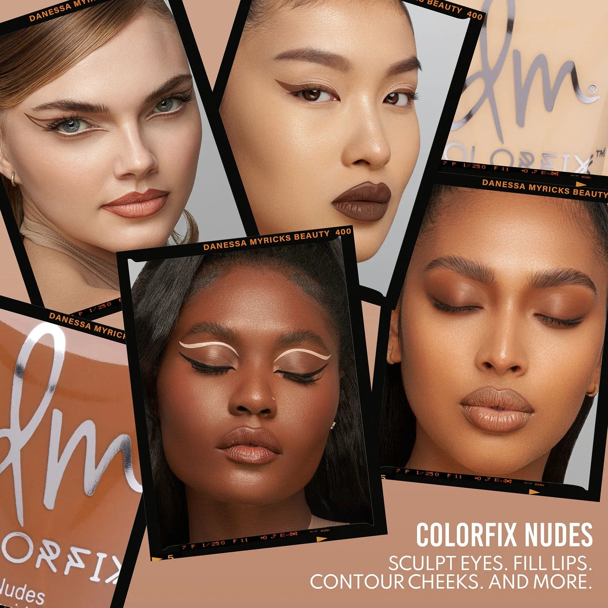 Danessa Myricks, Colorfix Nudes, fards à paupières, rouges à lèvres, contouring, waterproof