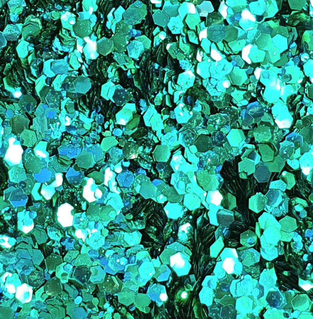 Si Si la Palette - Polymermaid Glitzer – Pflanzliches Glitter, Türkisgrün