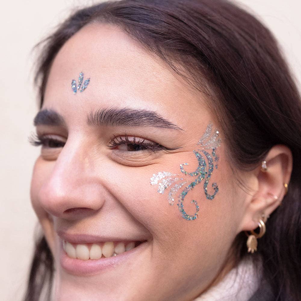 Si Si La Paillette - Arabesques Glitter Tattoo Stencil