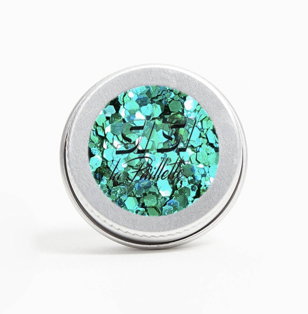 Si Si la Palette - Polymermaid Glitzer – Pflanzliches Glitter, Türkisgrün