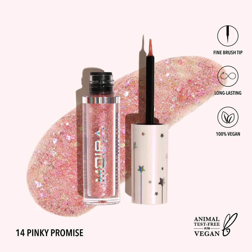 Moira Beauty Glitter Eyeliner Pailleté